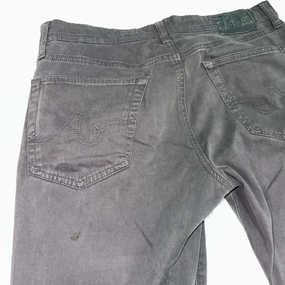 AG Adriano Goldschmied The Protege Jeans Mens 33x34 Black Straight Leg Denim
